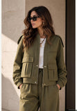 You Decide You Decide Donna Giacca tasconi 46 vi 40 ny 14 pl oliva, modello J11142\063, colore OLIVA, immagine principale — Immagine parzialmente generata o modificata con AI