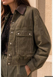 You Decide You Decide Donna Bomber maltinto 100 co militare, modello J11164\089, colore MILITARE, dettaglio prodotto — Immagine parzialmente generata o modificata con AI