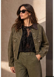 You Decide You Decide Donna Bomber maltinto 100 co militare, modello J11164\089, colore MILITARE, immagine principale — Immagine parzialmente generata o modificata con AI