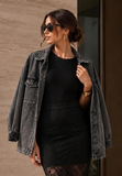 You Decide Donna Camicia over jeans denim grigio nero
