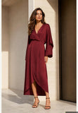 You Decide You Decide Donna Abito WF004\226-VESTITOMIDIAPERTODV100%VI vinaccia, modello WF004\226-VESTITOMIDIAPERTODV100%VI, colore VINACCIA, immagine principale — Immagine parzialmente generata o modificata con AI