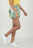 MOLLY BRACKEN SHORT FONDO BIANCO FANTASIA FLOREALE VERDE