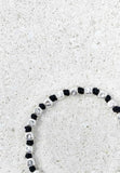 Spicchi di mare irregolare grande nodo nero bracciale  SP53