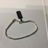 Sea wedges mini full cube bracelet in 925 silver SP38