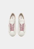 DATE WOMEN'S SNEAKERS HILL LOW VINTAGE CALF WHITE-PINK