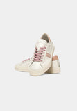 DATE WOMEN'S SNEAKERS HILL LOW VINTAGE CALF WHITE-PINK