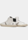 Date men's high model leather sneakers
