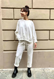 Anonyme designers pantalone jogger donna panna