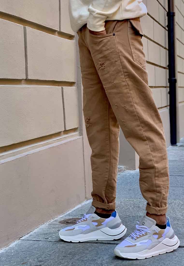 Klixs jeans uomo color marrone bruciato