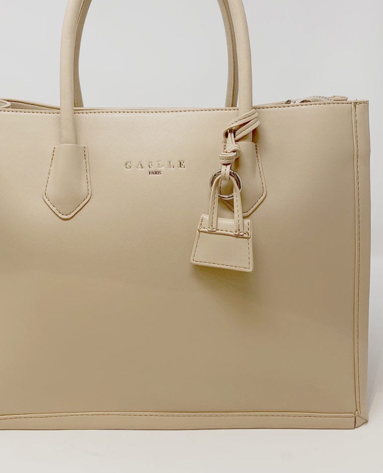 Gaelle borsa donna shopper con logo piccolo in contrasto