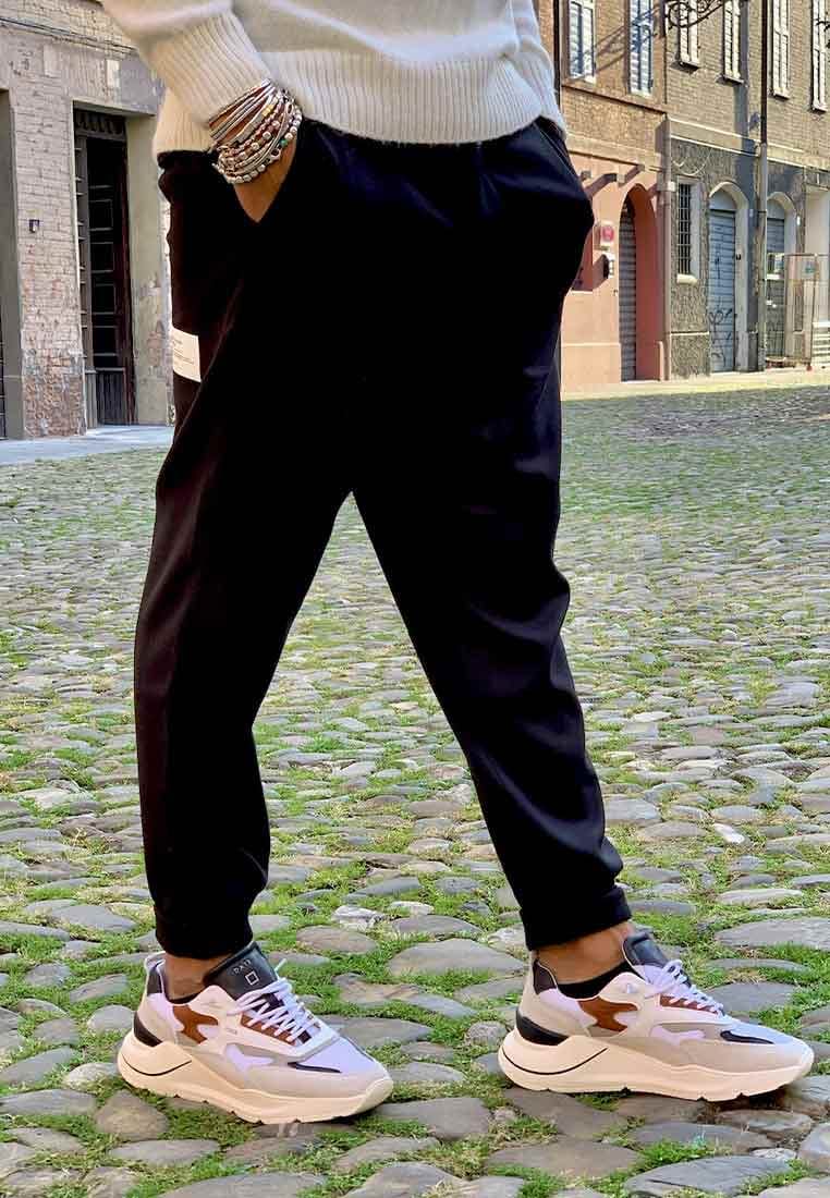 Ko samui pantalone chino uomo con elastico in vita