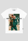 ko samui t-shirt uomo bianca con stampa frontale squid game