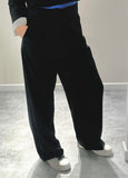 pantalone donna palazzo nero