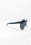 SARAGHINA OCCHIALE DA SOLE MOD PRINCE 2 MONTATURA NERA LENTE SPECCHIATA BLU - Shopaland