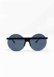 SARAGHINA OCCHIALE DA SOLE MOD PRINCE 2 MONTATURA NERA LENTE SPECCHIATA BLU - Shopaland