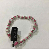 Spicchi di mare sasso nodo rosa bracciale argento 925 sasso SP109